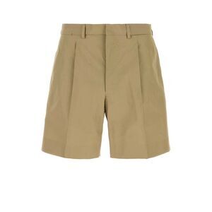 Prada Men Khaki Poplin Bermuda Shorts